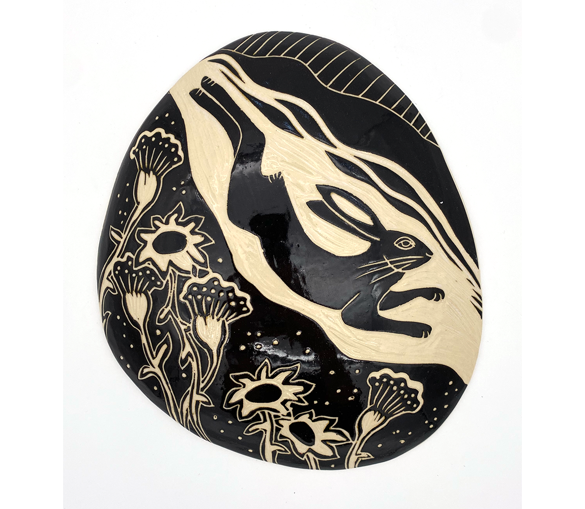 Rabbit in Flowers 1 - Julia Janeway